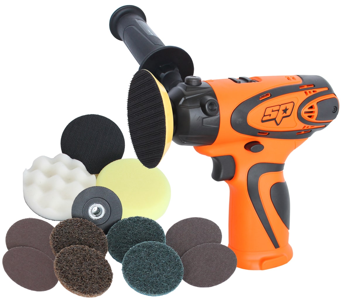 16V Mini Sander/Polisher Skin Only  - SP81356BU by SP Tools