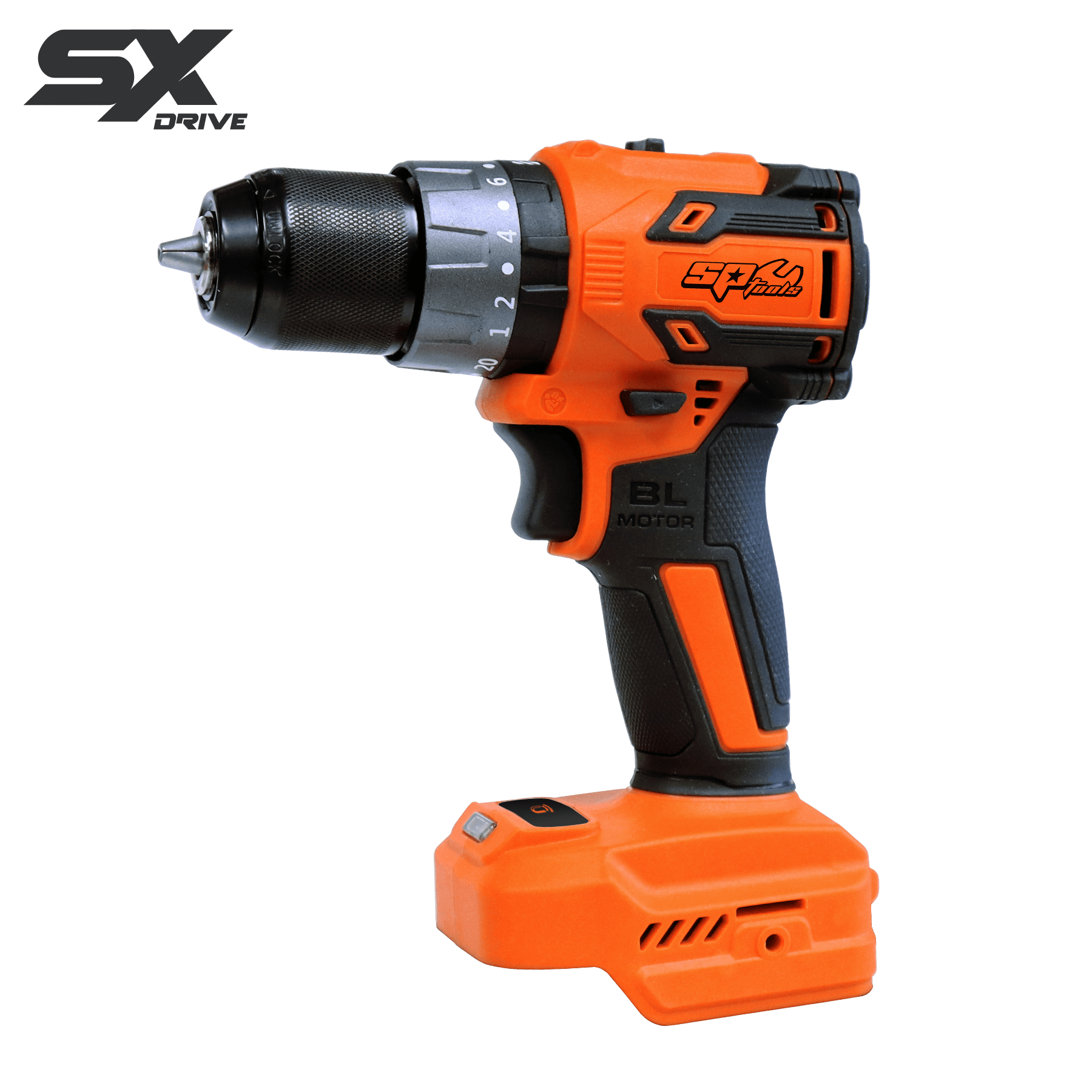 SP Tools SX Drive 18v 10mm (3/8") Brushless 2 Speed Hammer Drill Driver Skin Only SP83235BU
