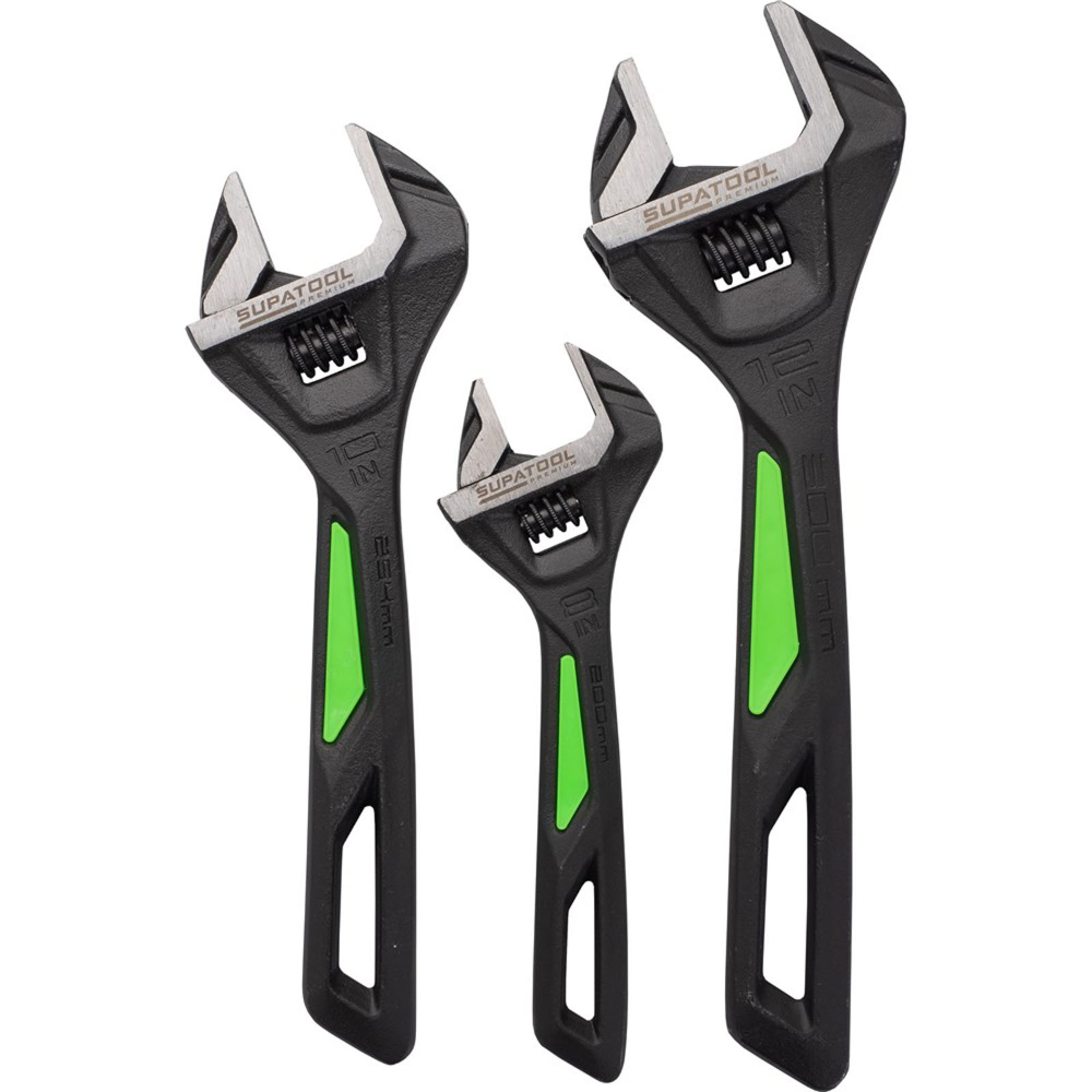 3Pce Adjustable Wrench Set STP4403 by Supatool Premium