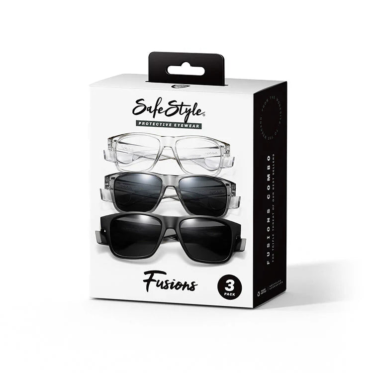 Safestyle Fusions Safety Glasses 3-Pack Combo 181-260400
