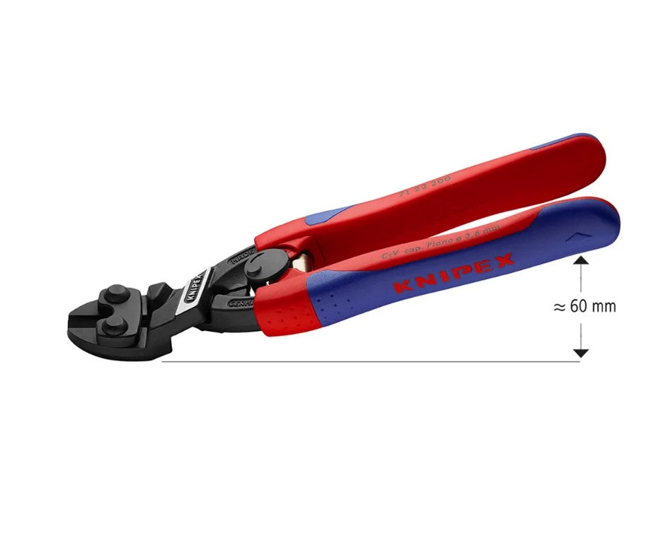 200mm Mini Angled Bolt Cutter 7122200SB by Knipex