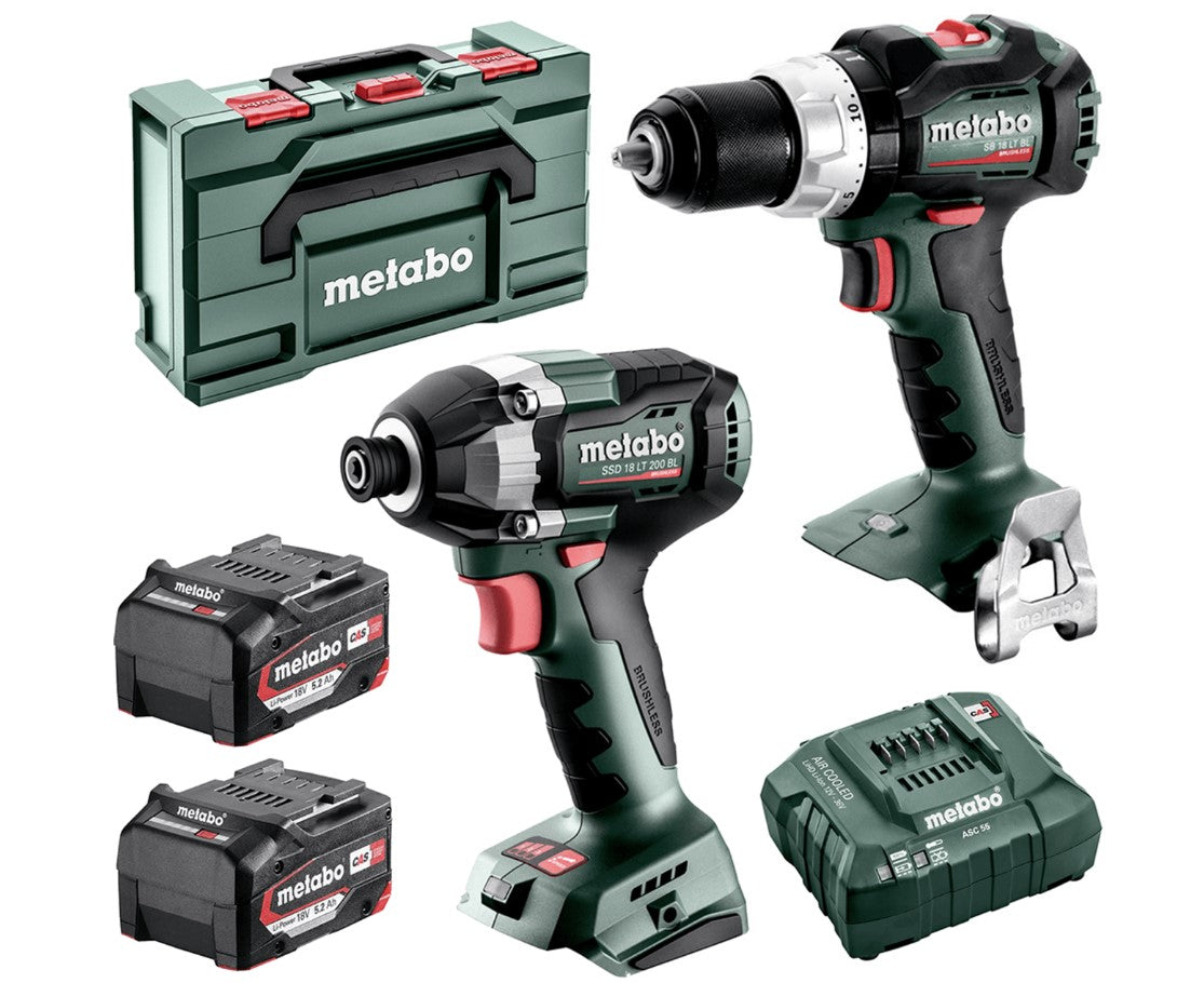 5.2Ah 2Pce Brushless Cordless Combo Kit AU68205750 by Metabo