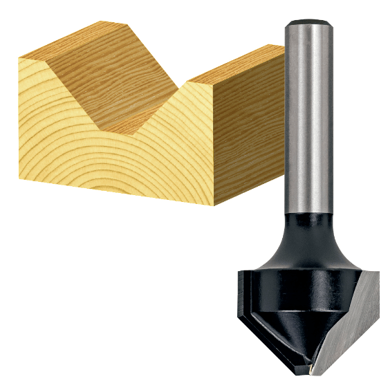 TruaCut Router Bit for Vee Groove Aluminium Composite Material & Plast