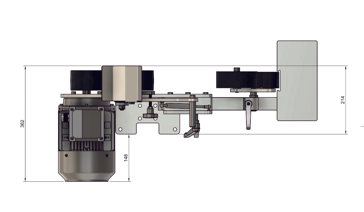 84 Engineering Shop Mate 2x72" Assembled Belt Grinder