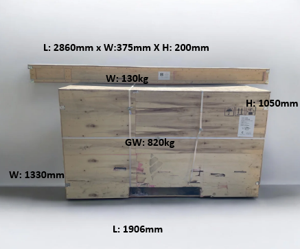 Sicar 5 Function Combination Woodworking Machine with 300mm Panel Saw + 400mm Spiral Cutterhead Planer / Thicknesser C400S