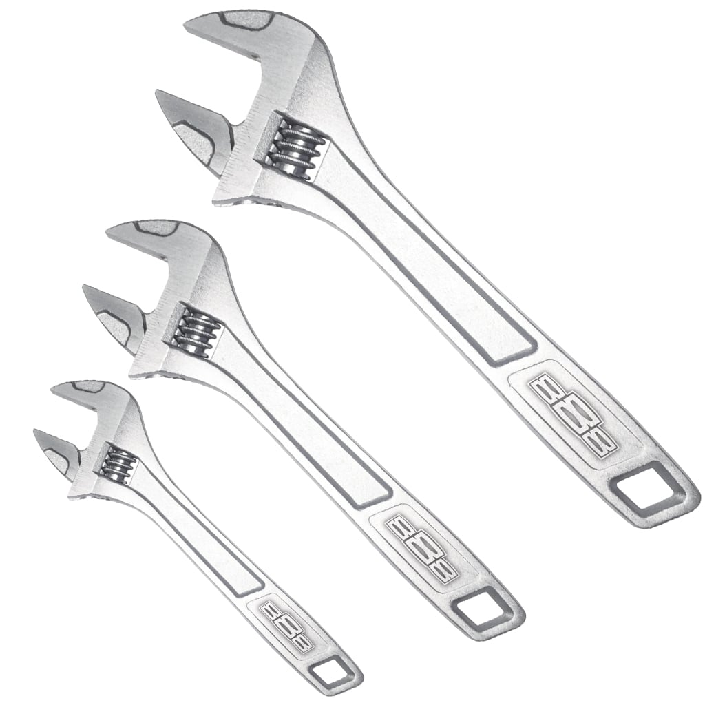 Adjustable Wrench Set 3Pce  - T818000 by SP Tools