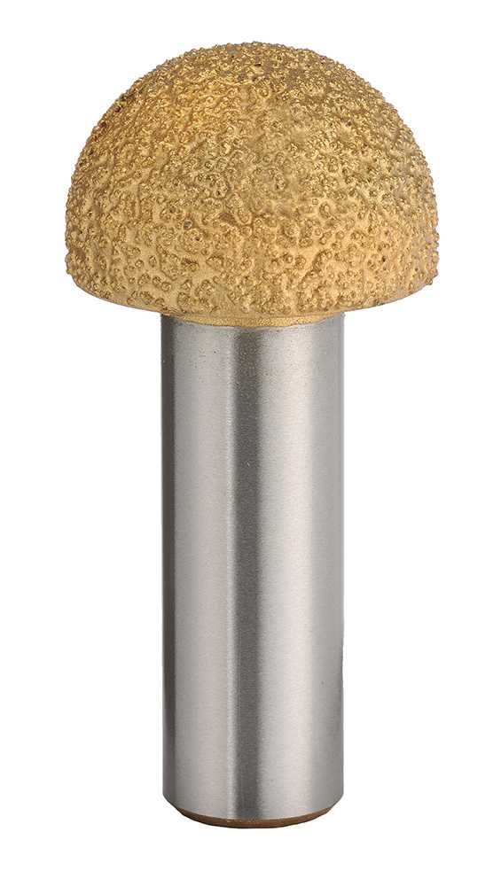 TruaCut 1/2" Shank Vacuum Brazed Diamond 25.4 mm Core Box Router Bit