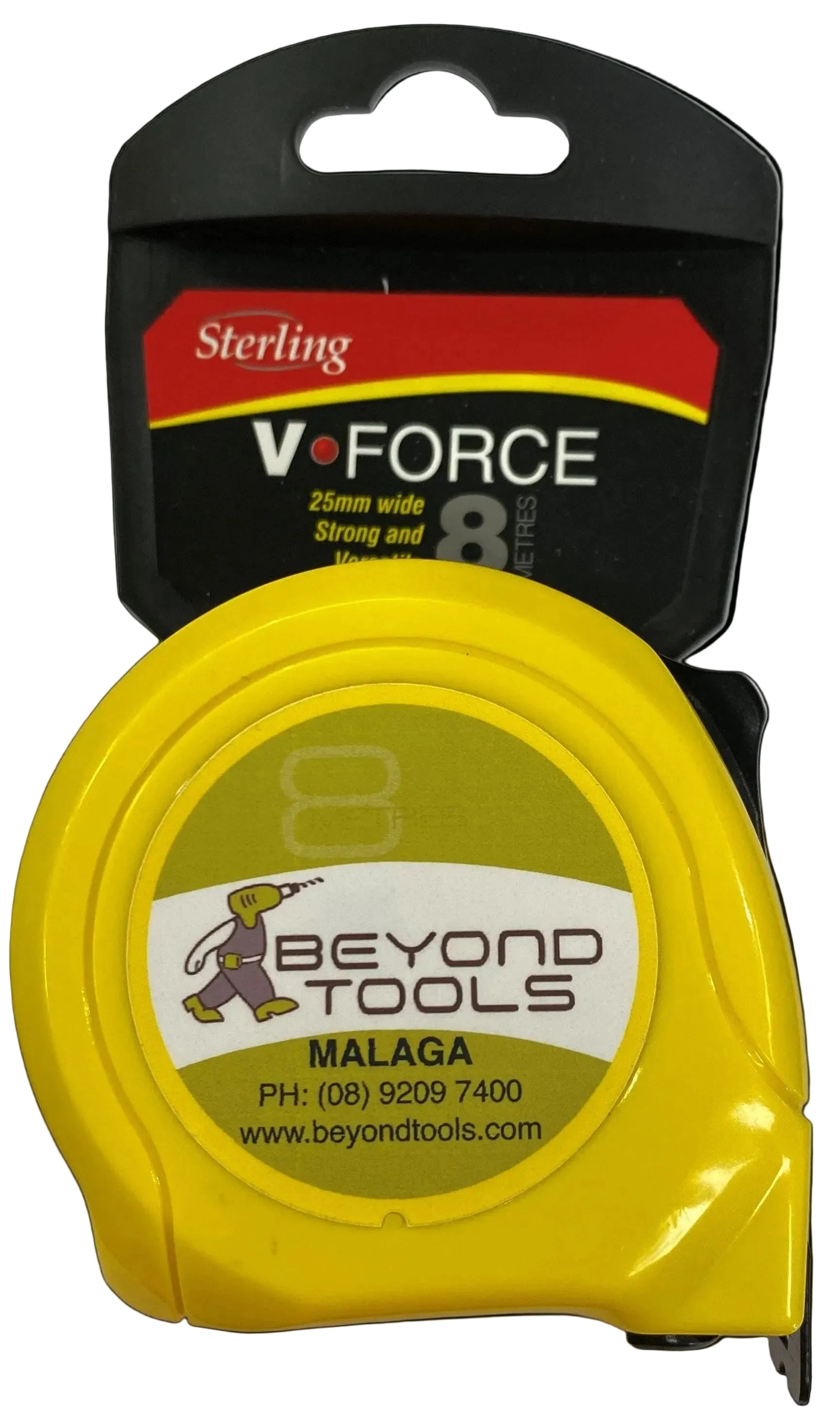 Sterling Beyond Tools 8m (26') x 25mm V-Force Metric/Imperial Measuring Tape V8025