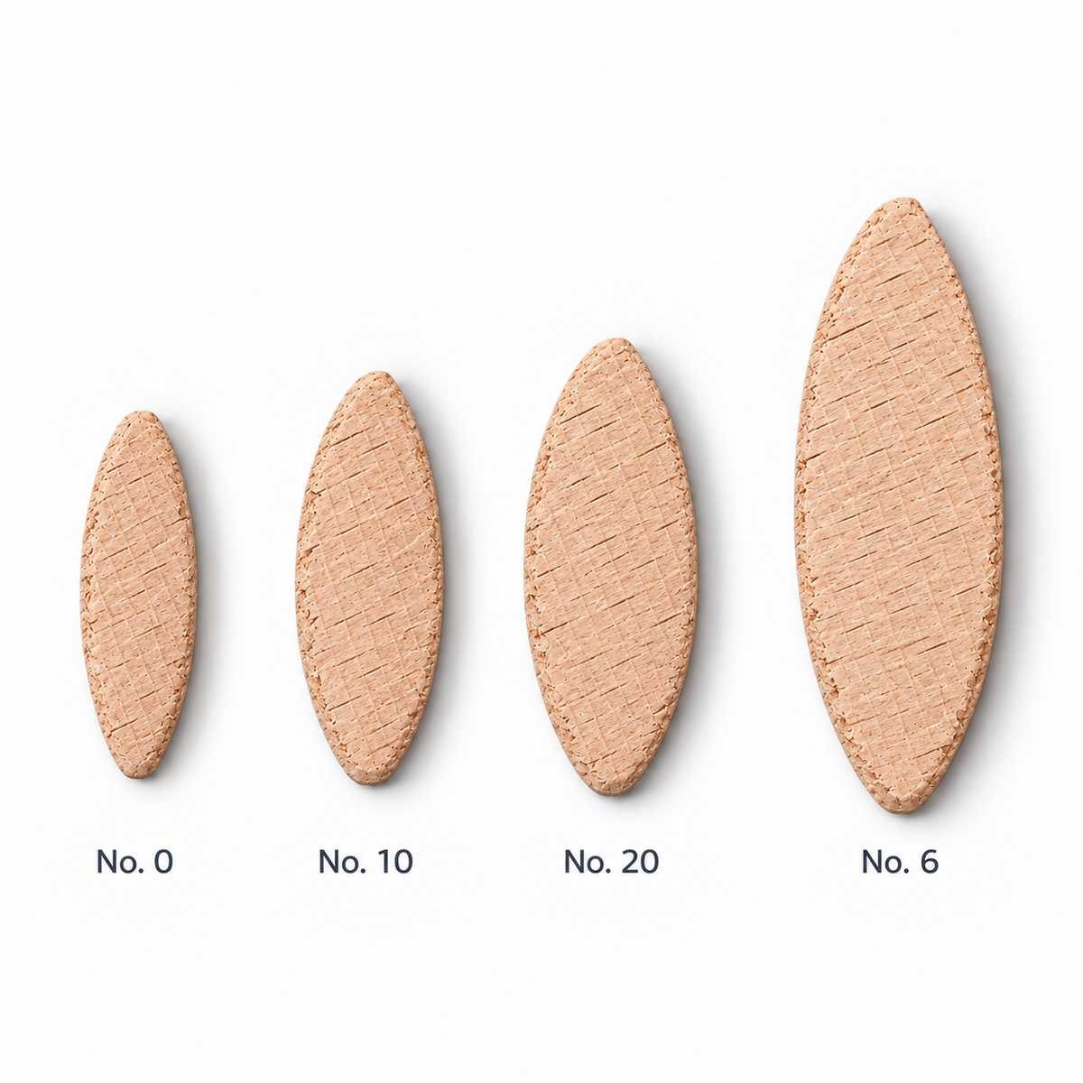 Virutex FSC-Certified Beechwood Joining Biscuits – No. 0, 10, 20 & 6