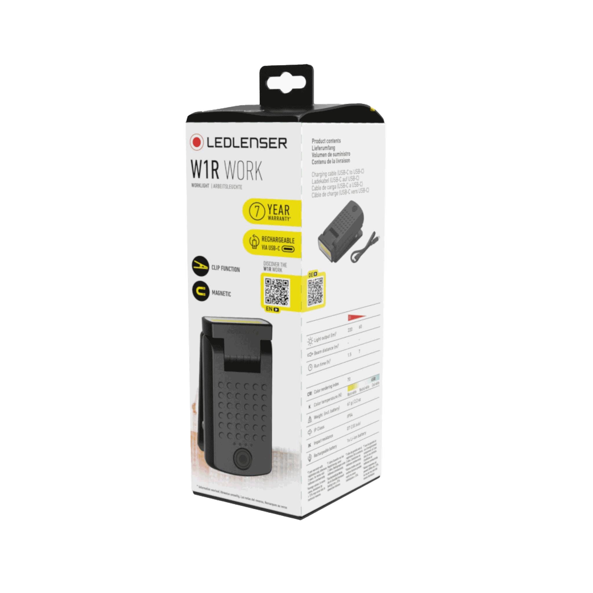 Ledlenser W1R Work Clip Light ZL502810