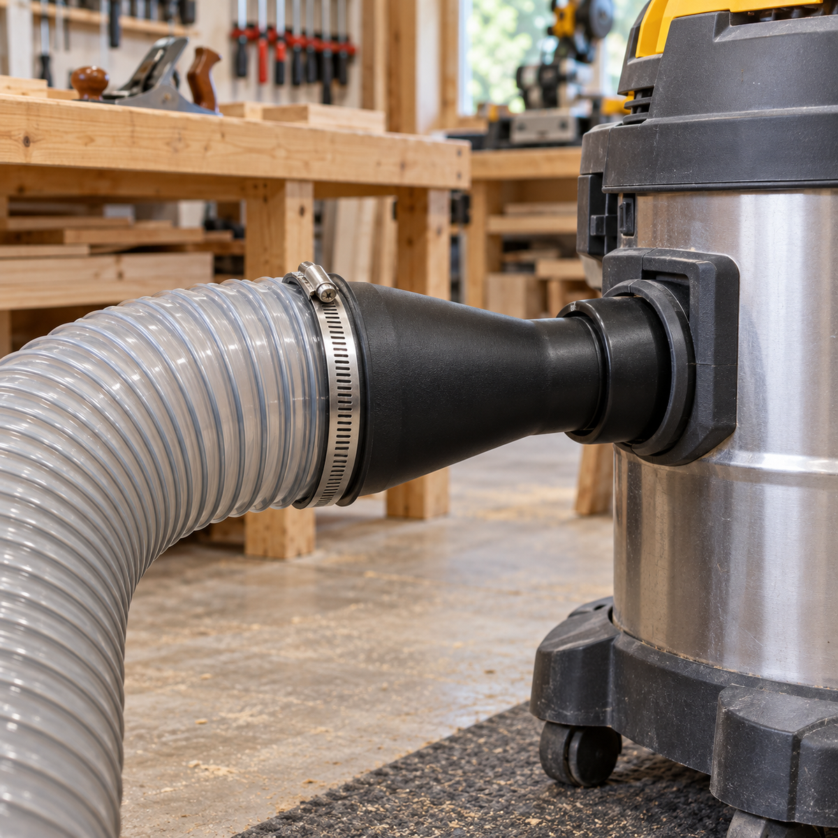 Oltre 100mm (4") to 57mm (2-1/4") Flexible Dust Extraction Adaptor YW1092