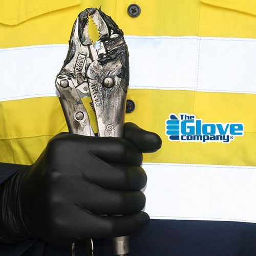 Black Nitrile Disposable Gloves by TGC®