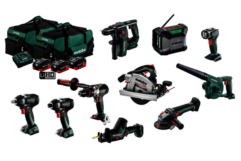 5.5Ah x 3 10Pce Brushless Cordless Combo Kit AU69000210 by Metabo