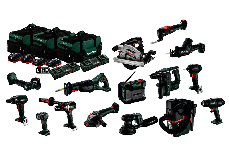 Metabo Brushless 15Pce Cordless 18V Combo Kit AU69000230