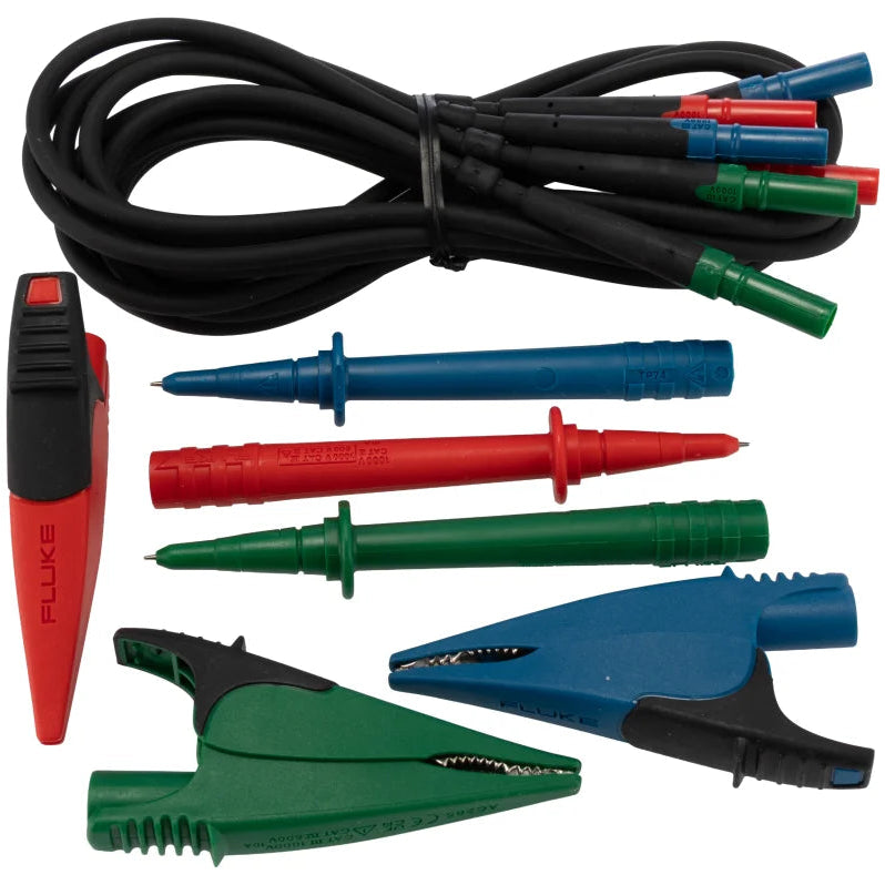 Fluke TL165X Test Lead Set With Leads, Probes, and Clips, Suit 165/166 Series FLUTL165X