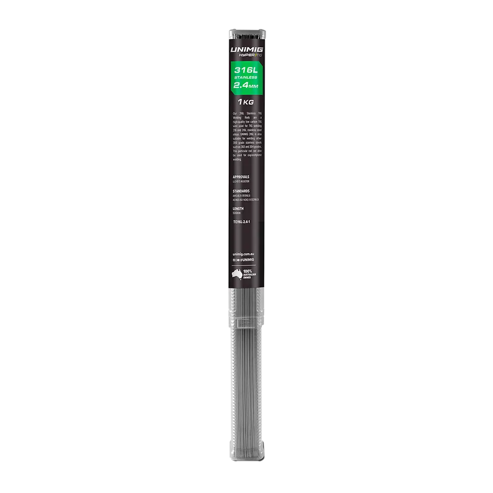 Unimig Hypertig 316L Tig Filler Rod 2.4Mm 1Kg Ti316L-2.4-1