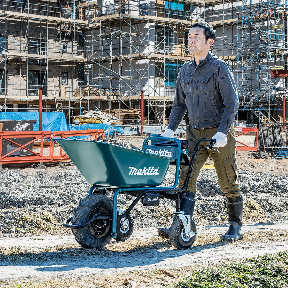 18V Brushless Wheelbarrow, Bucket Bare (Tool Only) DCU180ZB by Makita