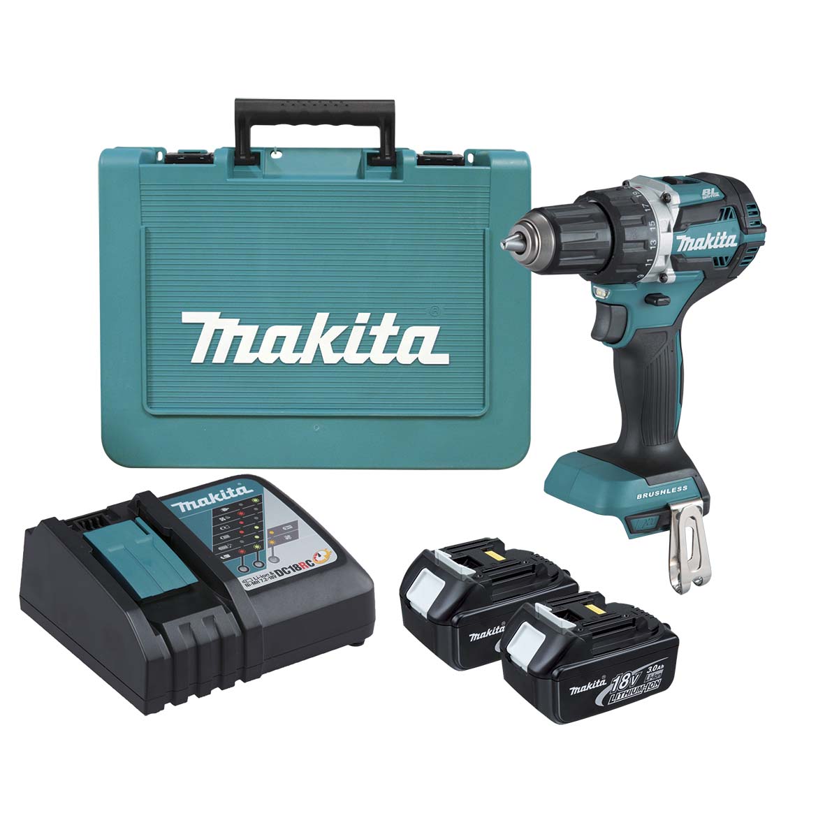 Makita 18V Mobile Brushless Heavy Duty Driver Drill Kit DDF484RFE
