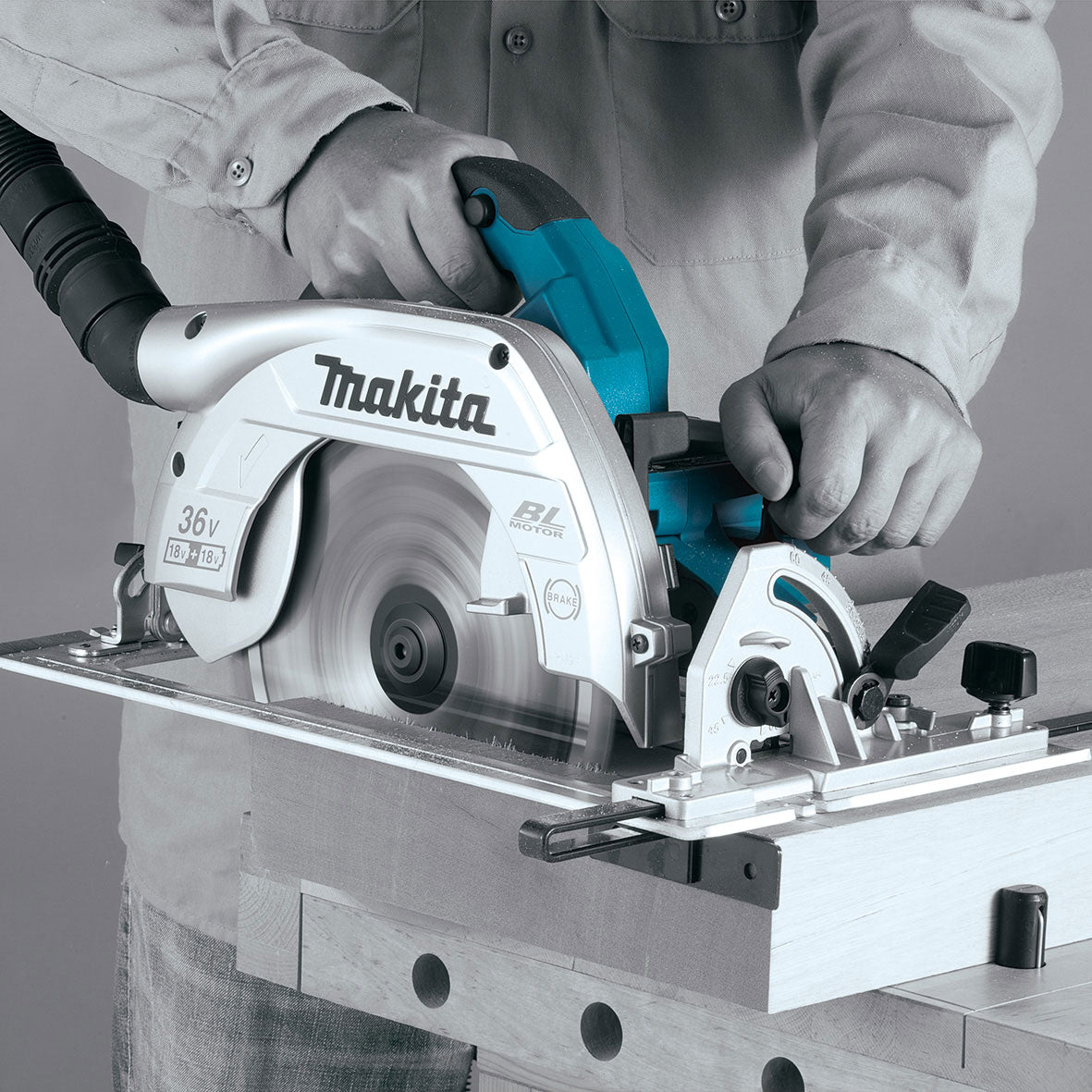 Makita 18Vx2 235mm (9-1/4") Brushless AWS* Circular Saw Bare (Tool Only) DHS901Z