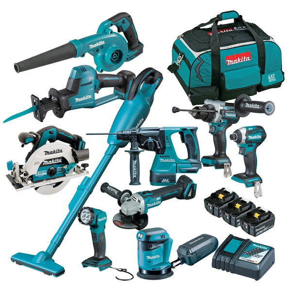 18V 6.0Ah 10Pce Brushless Combo Kit DLX1052GX1 by Makita