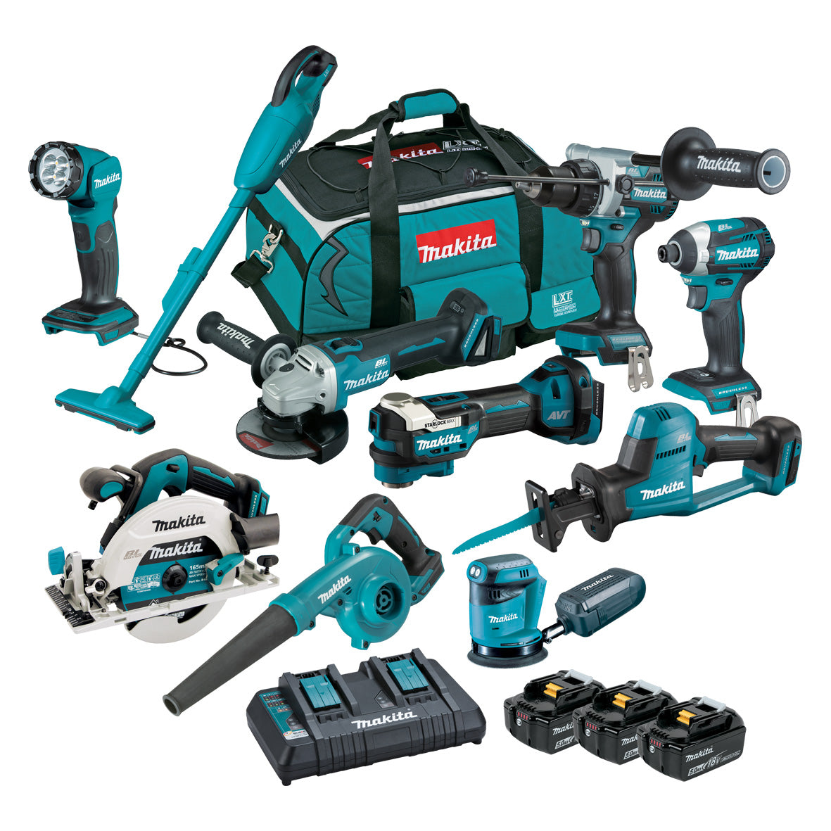 Makita 18V Brushless 10-Piece Combo Kit DLX1061TX1