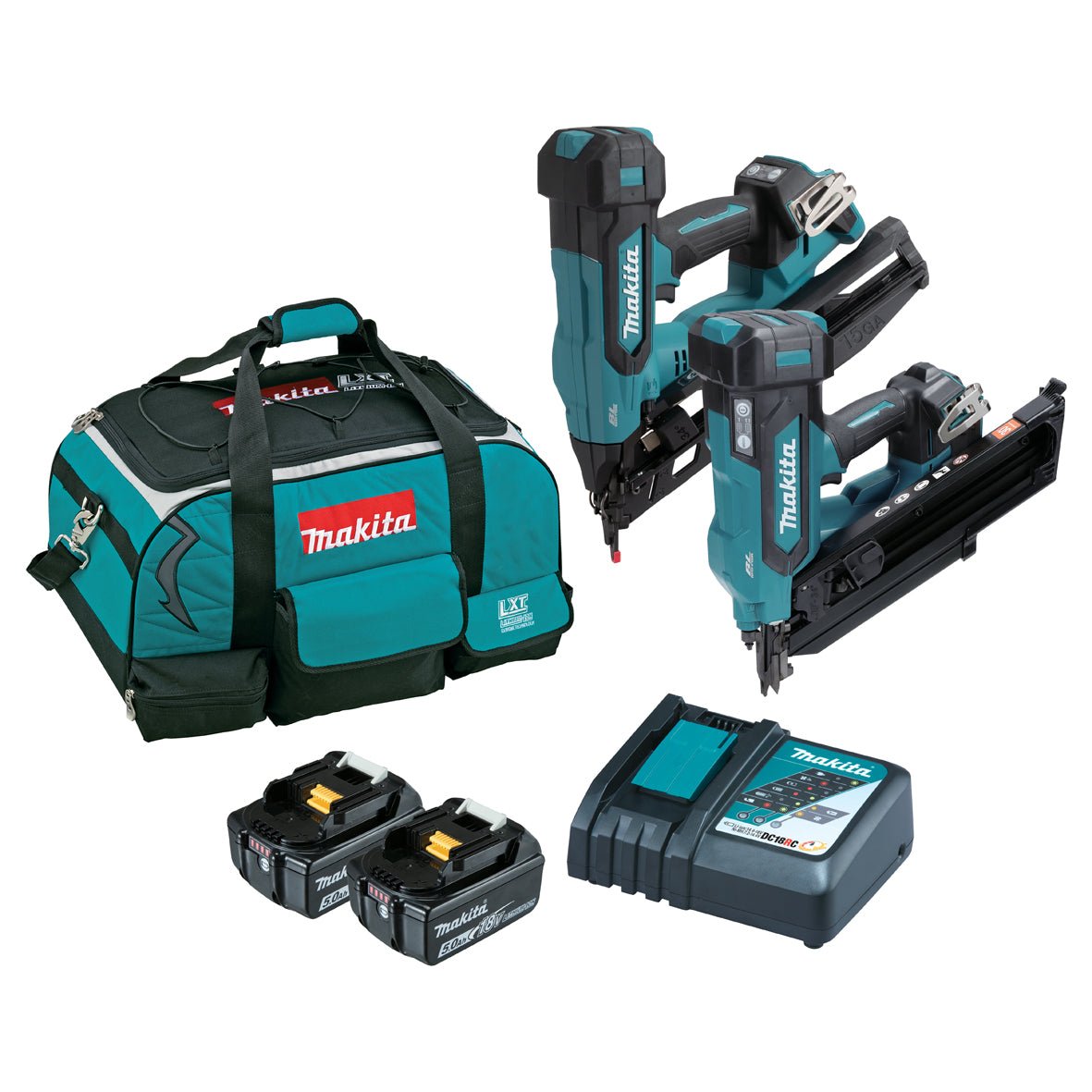 Makita 18V Brushless 2-Piece Nailer Combo Kit DLX2526T