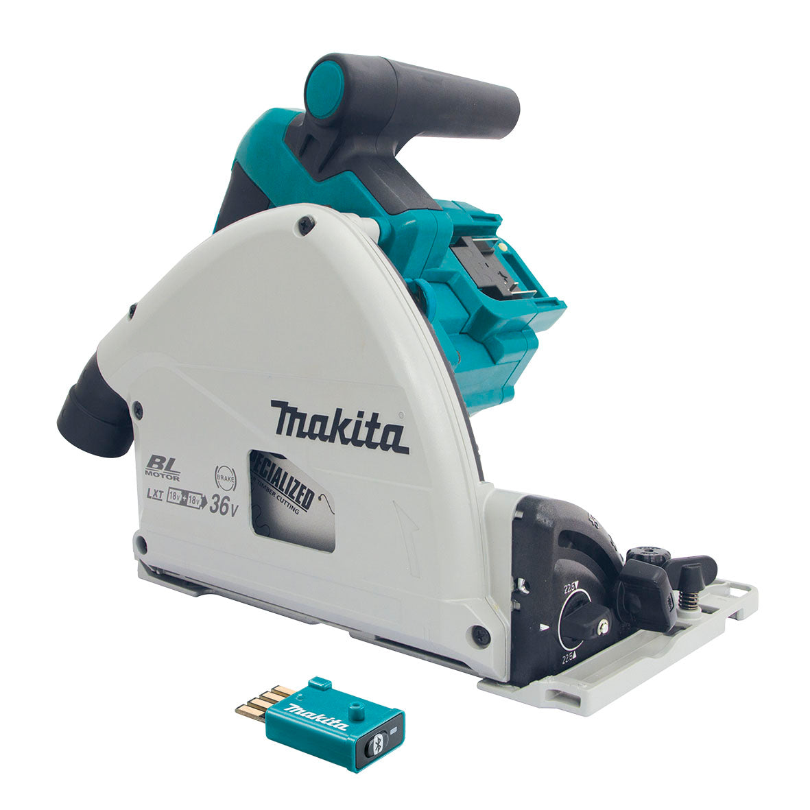 18Vx2 165mm (6-1/2") Brushless AWS Plunge Cut Circular Saw Kit DSP601PT2JUT by Makita