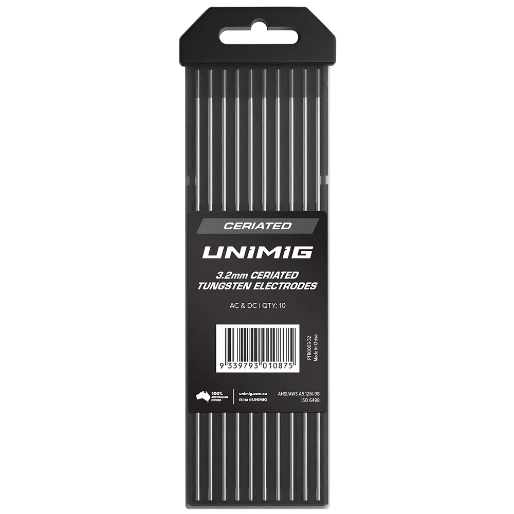 Unimig Ceriated Tungsten Grey 3.2Mm Qty 10 Ptr0003-32