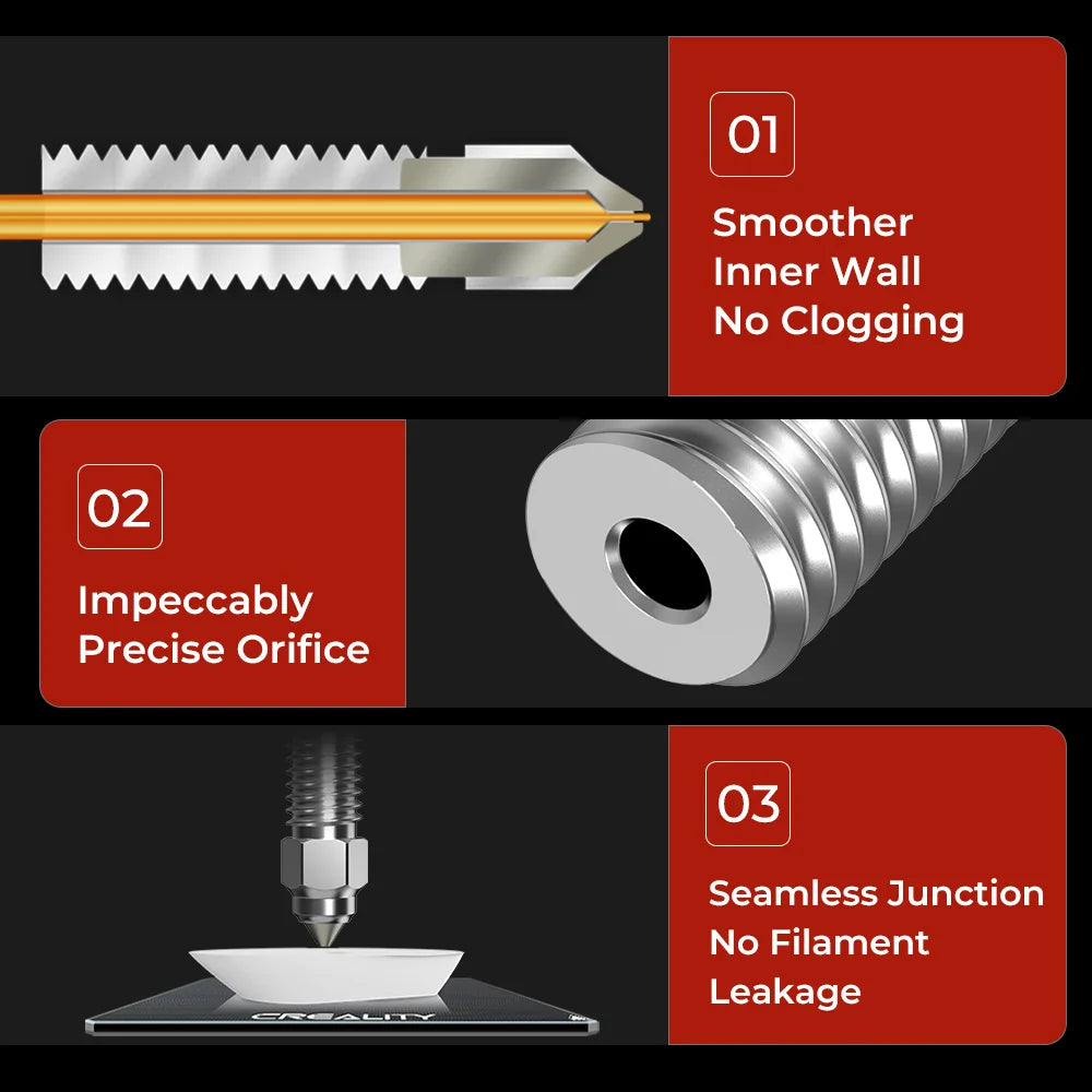 Creality 3D Printer High Flow Nozzle Kit for K1 / K1 Max / Ender-3 V3 KE / CR-10 SE