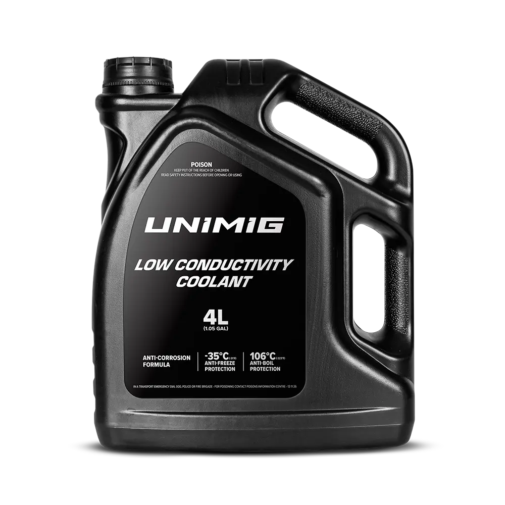 Unimig Low Conductivity Coolant 4L U11028