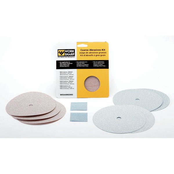 9Pce Coarse Abrasive Kit for Work Sharp 2000 + 3000 WSSA0002005 by Work Sharp