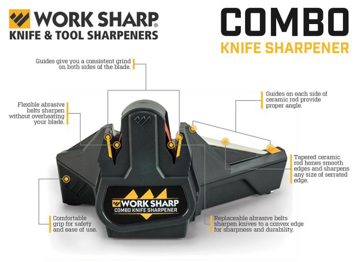 240V Combo Knife Sharpener WSKTS-CMB by Work Sharp