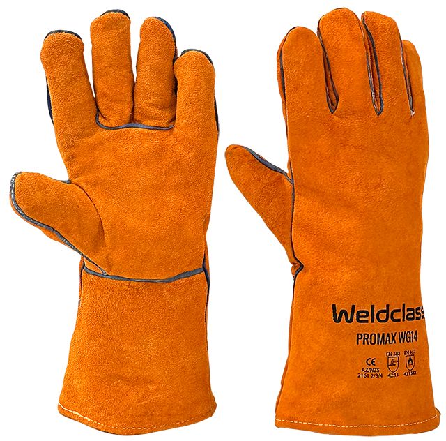 Welding Gloves - PROMAX WG14 Orange by Weldclass