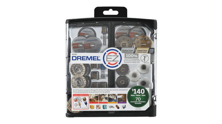 Dremel 70Pce EZ Lock Multipurpose Accessory Set EZ725 (2615E725AA)