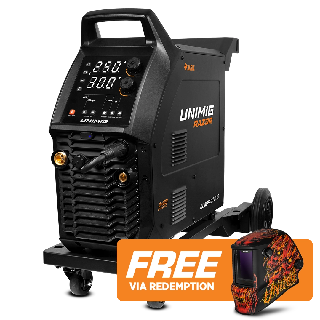 Unimig Razor Compact 250 Mig/Tig/Mma Welder U11010K