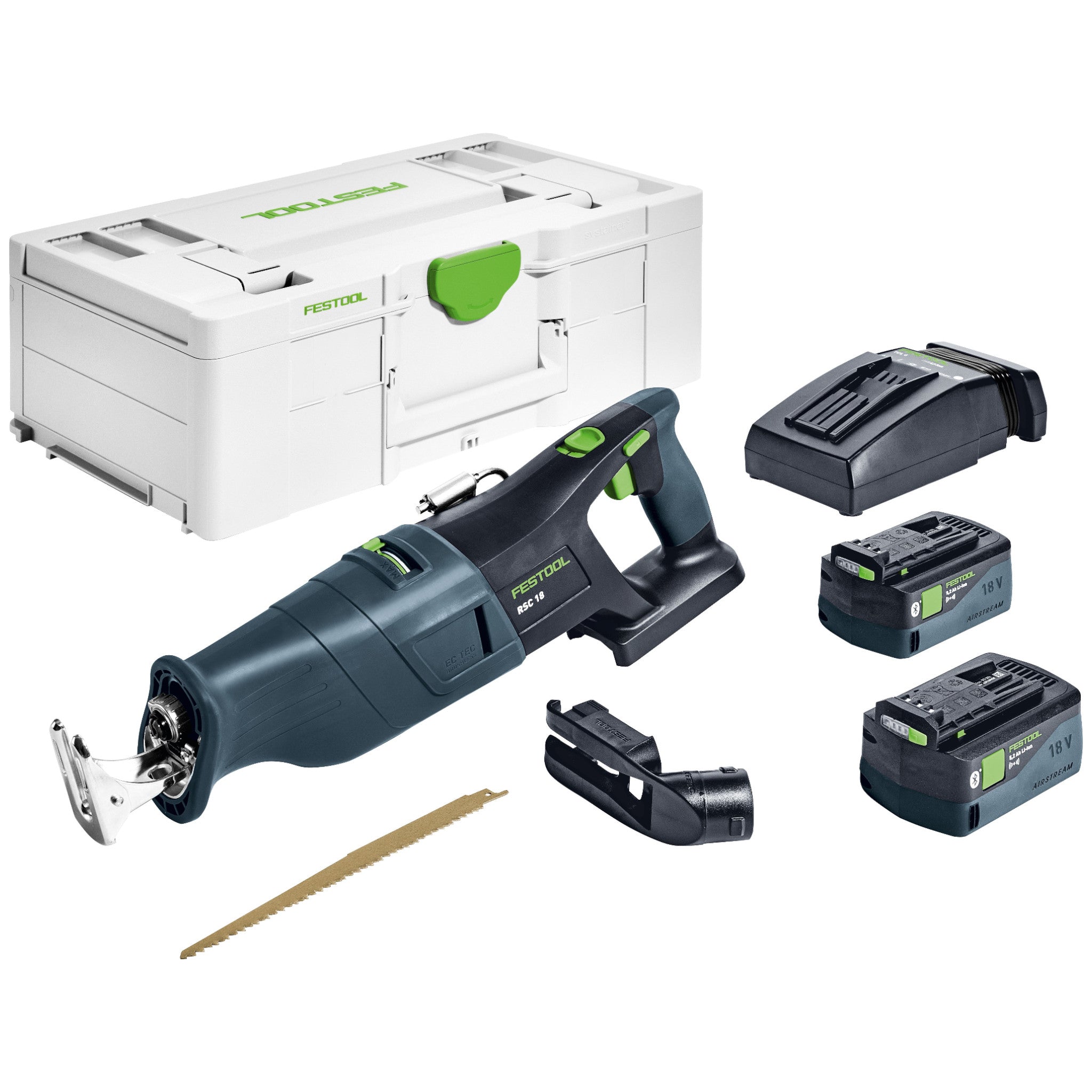 RSC18 18V Cordless Reciprocating Saw 5.0Ah Bluetooth Set in Systainer 578293 by Festool