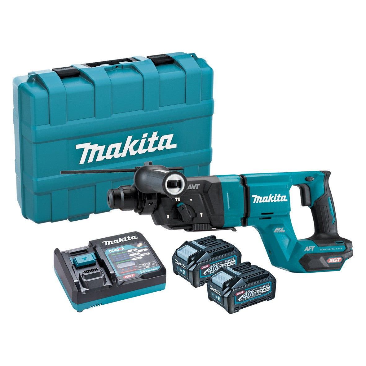 Makita 40V Max Brushless 28mm SDS Plus Rotary Hammer Kit HR007GM201