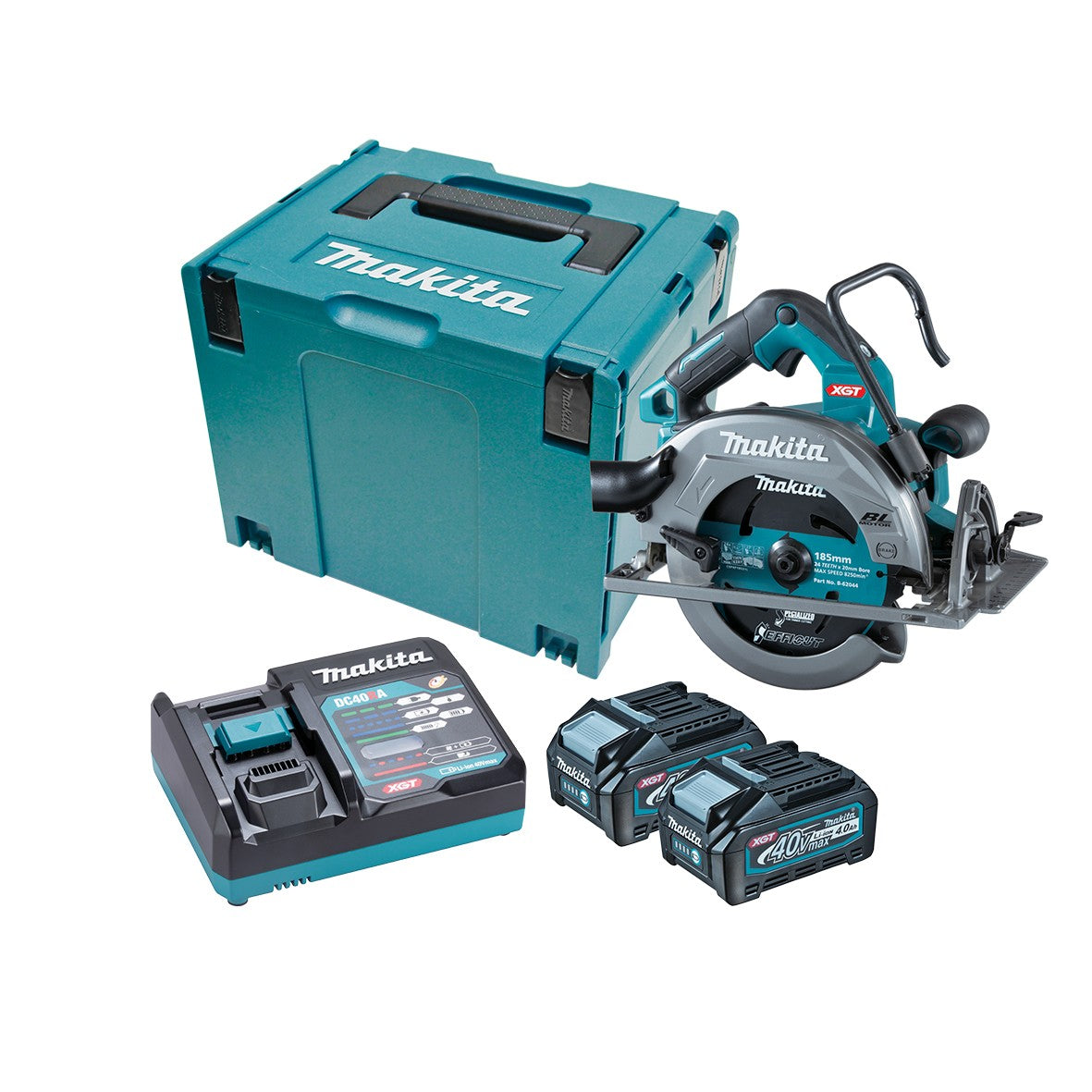 Makita 40V 4.0Ah 185mm (7-1/4") Brushless AWS* Circular Saw Kit HS003GM201