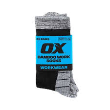 Ox Bamboo Work Socks - 3 Pack