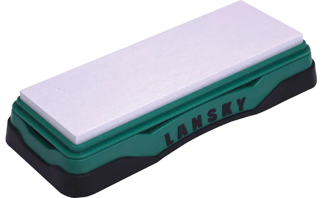 Lansky LBS6H Hard Arkansas Sharpening Stone 6" x 2" – Fine Finishing Bench Stone