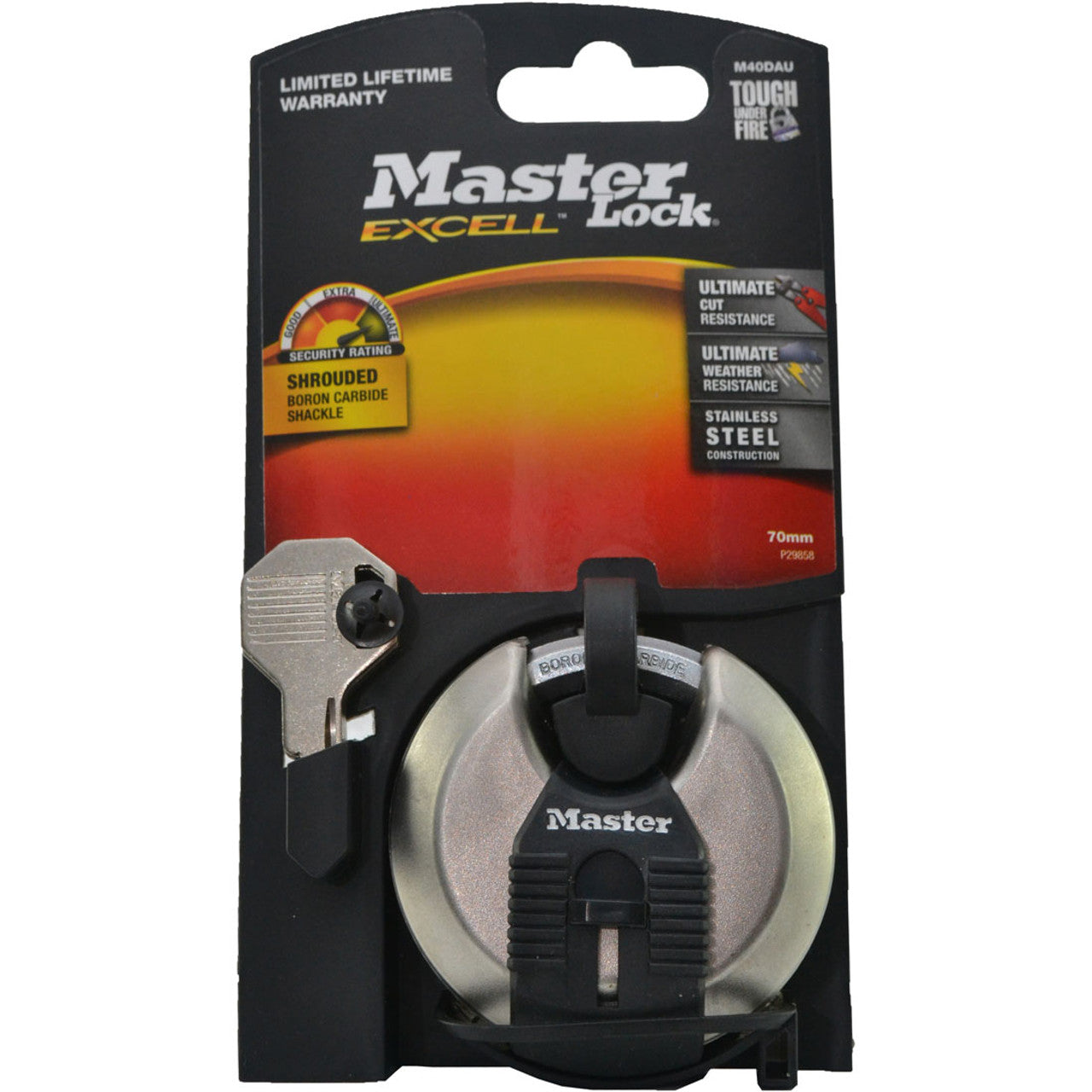 Master Lock High Security Excell Disc Padlock M40DAU