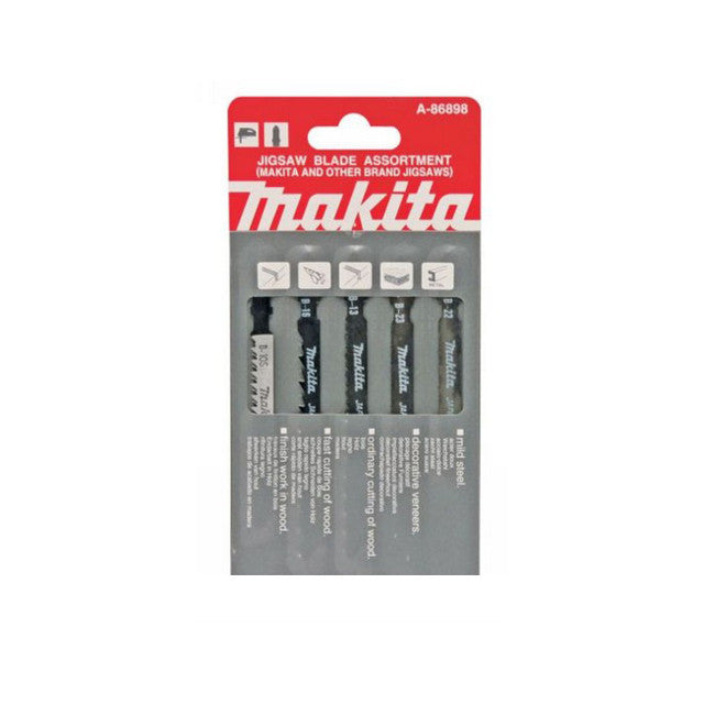 5Pce Assorted Jigsaw Blades A-86898 by Makita