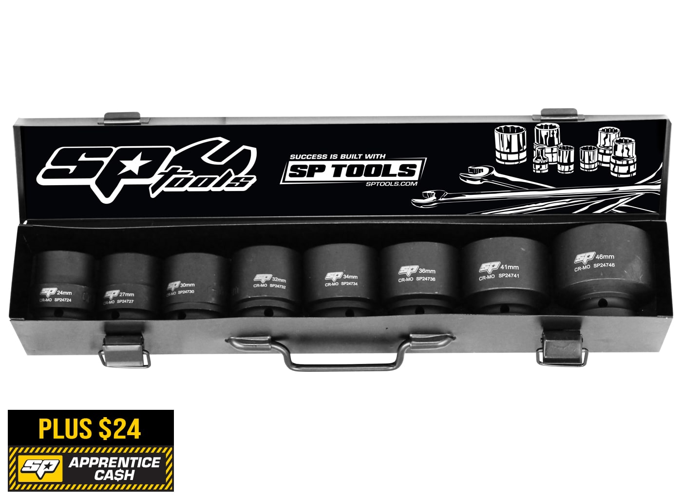 3/4" Drive Impact Socket Set 6PT 8Pce by SP Tools