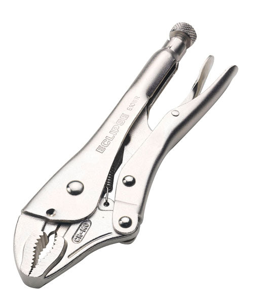 Locking Plier Curved Jaw with Cutter by Eclipse