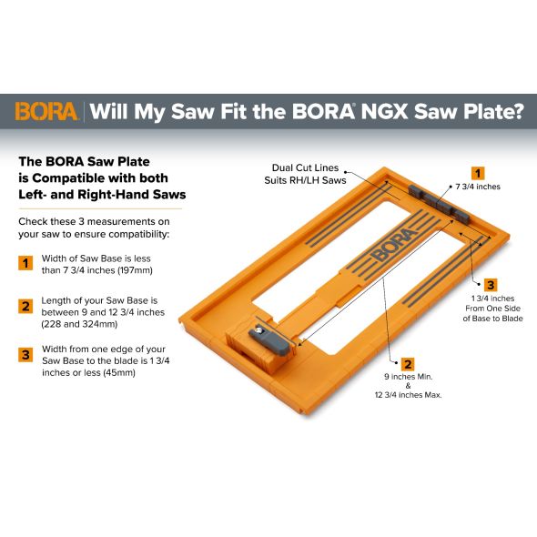 NGX Saw Plate RT - BR-546001 by BORA