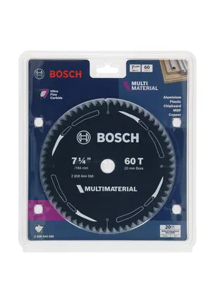 Bosch 184mm (7-1/4") x 20 x 60T Multi-Material Circular Saw Blade 2608644598