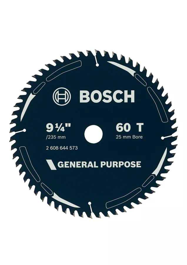 Bosch 235mm (9-1/4") x 25 x 60T General Purpose Circular Saw Blade 2608644573