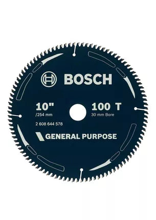 Bosch 254mm (10") x 30 x 100T General Purpose Circular Saw Blade 2608644578