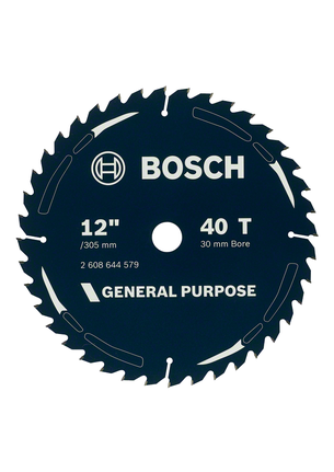 Bosch 305mm (12") x 30 x 40T General Purpose Circular Saw Blade 2608644579