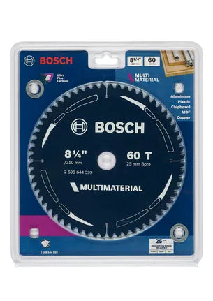 Bosch 210mm (8-1/4") x 25 x 60T Multi-Material Circular Saw Blade 2608644599